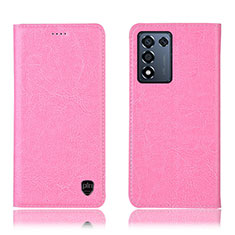 Coque Portefeuille Livre Cuir Etui Clapet H04P pour Oppo K9S 5G Rose