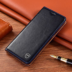 Coque Portefeuille Livre Cuir Etui Clapet H04P pour Xiaomi Redmi 9 Bleu