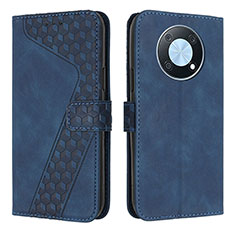 Coque Portefeuille Livre Cuir Etui Clapet H04X pour Huawei Enjoy 50 Pro Bleu