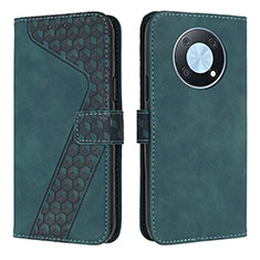 Coque Portefeuille Livre Cuir Etui Clapet H04X pour Huawei Enjoy 50 Pro Vert