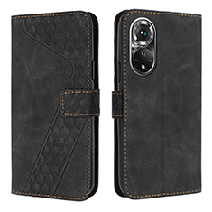 Coque Portefeuille Livre Cuir Etui Clapet H04X pour Huawei Honor 50 5G Noir