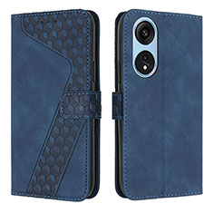 Coque Portefeuille Livre Cuir Etui Clapet H04X pour Huawei Honor X5 Plus Bleu