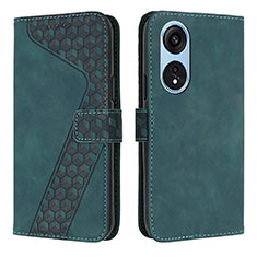 Coque Portefeuille Livre Cuir Etui Clapet H04X pour Huawei Honor X5 Plus Vert