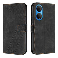 Coque Portefeuille Livre Cuir Etui Clapet H04X pour Huawei Honor X7 Noir