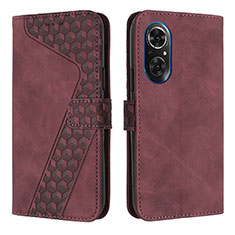 Coque Portefeuille Livre Cuir Etui Clapet H04X pour Huawei Nova 9 SE Rouge