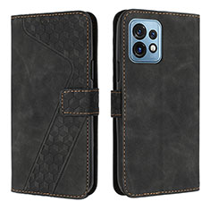 Coque Portefeuille Livre Cuir Etui Clapet H04X pour Motorola Moto Edge Plus (2023) 5G Noir