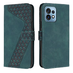 Coque Portefeuille Livre Cuir Etui Clapet H04X pour Motorola Moto Edge Plus (2023) 5G Vert