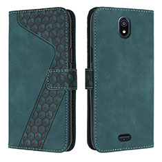 Coque Portefeuille Livre Cuir Etui Clapet H04X pour Nokia C100 Vert