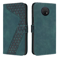 Coque Portefeuille Livre Cuir Etui Clapet H04X pour Nokia G10 Vert