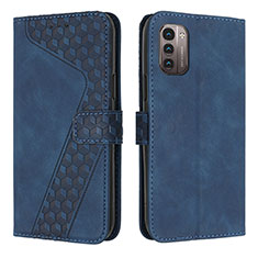 Coque Portefeuille Livre Cuir Etui Clapet H04X pour Nokia G11 Bleu