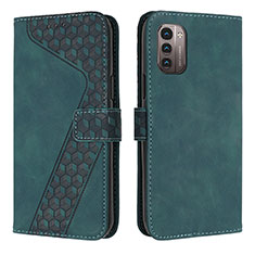 Coque Portefeuille Livre Cuir Etui Clapet H04X pour Nokia G11 Vert