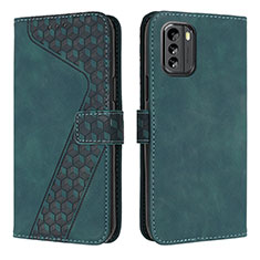 Coque Portefeuille Livre Cuir Etui Clapet H04X pour Nokia G60 5G Vert