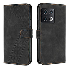 Coque Portefeuille Livre Cuir Etui Clapet H04X pour OnePlus 10 Pro 5G Noir