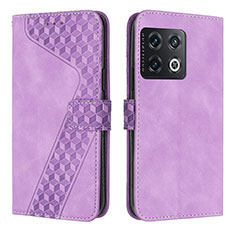 Coque Portefeuille Livre Cuir Etui Clapet H04X pour OnePlus Ace Pro 5G Violet