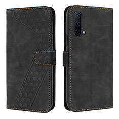 Coque Portefeuille Livre Cuir Etui Clapet H04X pour OnePlus Nord CE 5G Noir