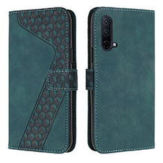 Coque Portefeuille Livre Cuir Etui Clapet H04X pour OnePlus Nord CE 5G Vert