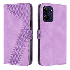 Coque Portefeuille Livre Cuir Etui Clapet H04X pour Realme 10 4G Violet