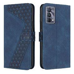 Coque Portefeuille Livre Cuir Etui Clapet H04X pour Realme GT Master 5G Bleu