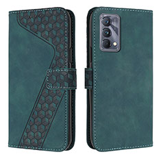 Coque Portefeuille Livre Cuir Etui Clapet H04X pour Realme GT Master 5G Vert