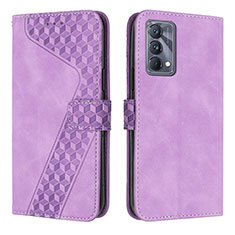 Coque Portefeuille Livre Cuir Etui Clapet H04X pour Realme GT Master 5G Violet