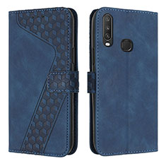 Coque Portefeuille Livre Cuir Etui Clapet H04X pour Vivo Y11 Bleu