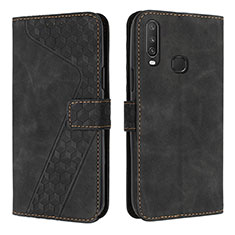 Coque Portefeuille Livre Cuir Etui Clapet H04X pour Vivo Y11 Noir