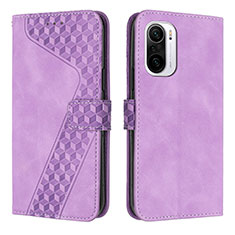 Coque Portefeuille Livre Cuir Etui Clapet H04X pour Xiaomi Mi 11i 5G Violet