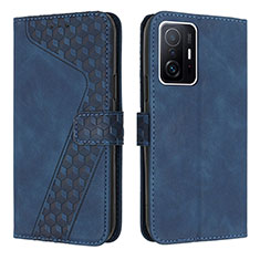 Coque Portefeuille Livre Cuir Etui Clapet H04X pour Xiaomi Mi 11T 5G Bleu