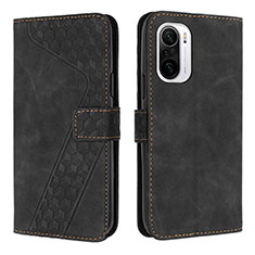 Coque Portefeuille Livre Cuir Etui Clapet H04X pour Xiaomi Mi 11X Pro 5G Noir