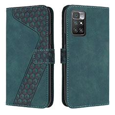 Coque Portefeuille Livre Cuir Etui Clapet H04X pour Xiaomi Redmi 10 (2022) Vert