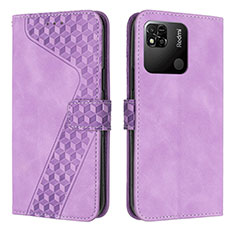 Coque Portefeuille Livre Cuir Etui Clapet H04X pour Xiaomi Redmi 9 Activ Violet