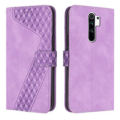 Coque Portefeuille Livre Cuir Etui Clapet H04X pour Xiaomi Redmi 9 Prime India Violet