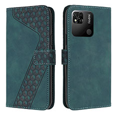 Coque Portefeuille Livre Cuir Etui Clapet H04X pour Xiaomi Redmi 9C NFC Vert