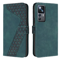 Coque Portefeuille Livre Cuir Etui Clapet H04X pour Xiaomi Redmi K50 Ultra 5G Vert