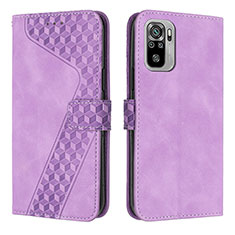 Coque Portefeuille Livre Cuir Etui Clapet H04X pour Xiaomi Redmi Note 11 SE India 4G Violet