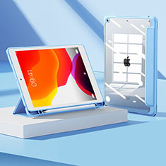 Coque Portefeuille Livre Cuir Etui Clapet H05 pour Apple iPad 10.2 (2020) Bleu