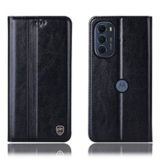 Coque Portefeuille Livre Cuir Etui Clapet H05P pour Motorola Moto Edge (2022) 5G Noir