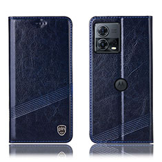 Coque Portefeuille Livre Cuir Etui Clapet H05P pour Motorola Moto Edge 30 Fusion 5G Bleu