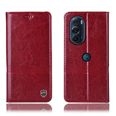 Coque Portefeuille Livre Cuir Etui Clapet H05P pour Motorola Moto Edge Plus (2022) 5G Rouge