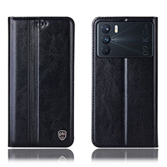 Coque Portefeuille Livre Cuir Etui Clapet H05P pour Oppo K9 Pro 5G Noir