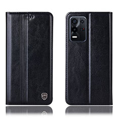 Coque Portefeuille Livre Cuir Etui Clapet H05P pour Oppo K9X 5G Noir