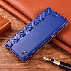 Coque Portefeuille Livre Cuir Etui Clapet H05P pour Samsung Galaxy S21 FE 5G Bleu