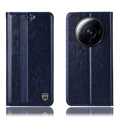 Coque Portefeuille Livre Cuir Etui Clapet H05P pour Xiaomi Mi 12 Ultra 5G Bleu
