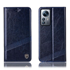 Coque Portefeuille Livre Cuir Etui Clapet H05P pour Xiaomi Mi 12S Pro 5G Bleu