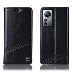 Coque Portefeuille Livre Cuir Etui Clapet H05P pour Xiaomi Mi 12S Pro 5G Noir