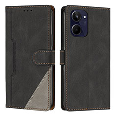 Coque Portefeuille Livre Cuir Etui Clapet H05X pour Realme 10 4G Noir