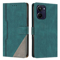 Coque Portefeuille Livre Cuir Etui Clapet H05X pour Realme 10 4G Vert