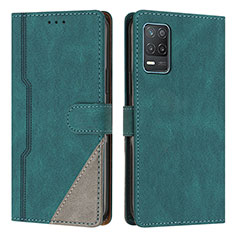 Coque Portefeuille Livre Cuir Etui Clapet H05X pour Realme 8s 5G Vert