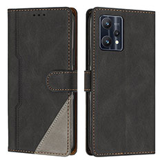 Coque Portefeuille Livre Cuir Etui Clapet H05X pour Realme 9 4G Noir