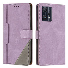 Coque Portefeuille Livre Cuir Etui Clapet H05X pour Realme 9 5G Violet